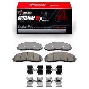 Ford F-350 Super Duty Brake Pads - Front - R1 Concepts - Optimum OE Pads & Hardware Kit - `23-`25